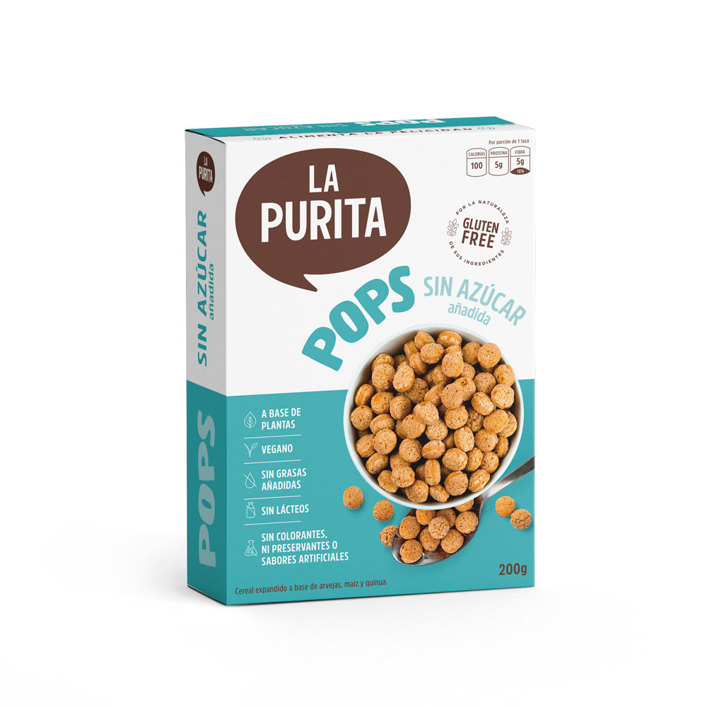 La Purita Cereal Pop Sin Azucar 200 gr