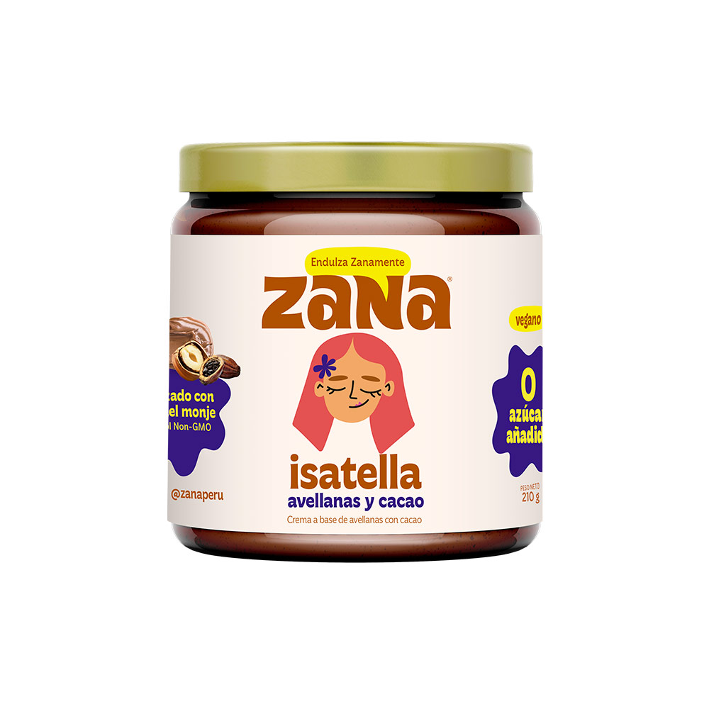 Zana Isatella Avellanas Cacao 210 gr