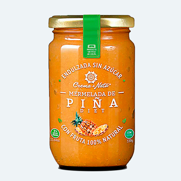 Crema & Nata Mermelada Diet Piña 330 gr