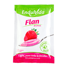 Endulvida Flan Sabor Fresa 80 gr
