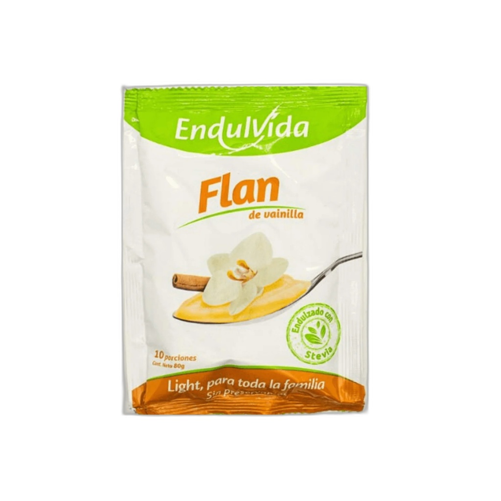 Endulvida Flan Sabor Vainilla 80 gr