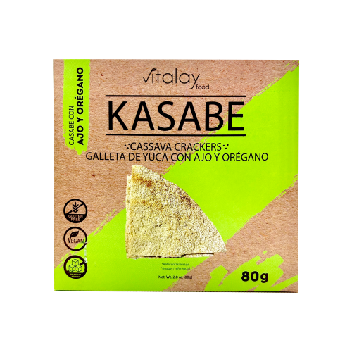 Vitalay Kasabe Galleta Ajo Oregano 80 gr