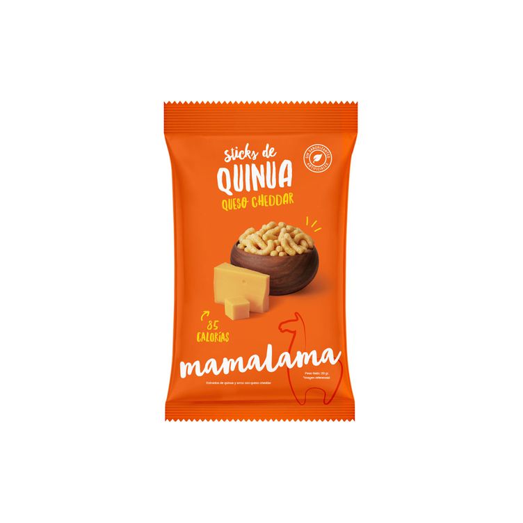 Mamalama Sticks Quinua Queso Cheddar 20 gr