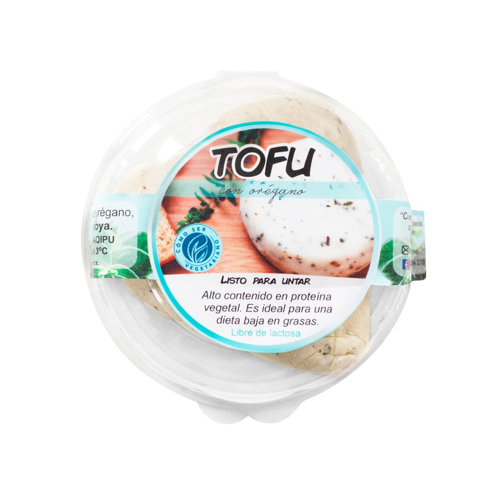 Como Ser Vegetariano Tofu Con Oregano 200 gr