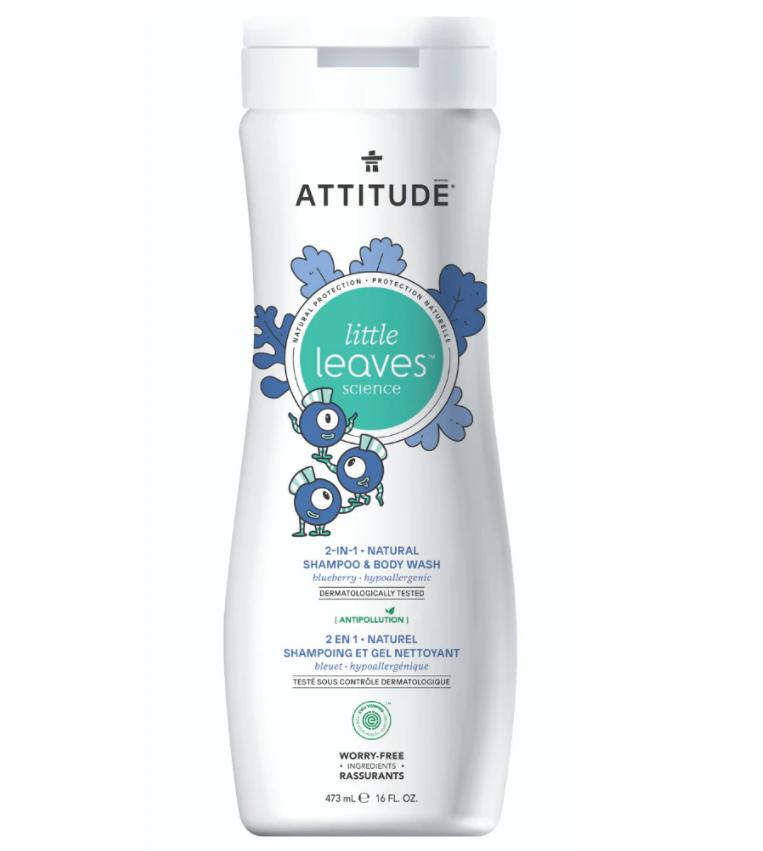 Attitude Shampoo y Gel de Baño Arandano 240 ml
