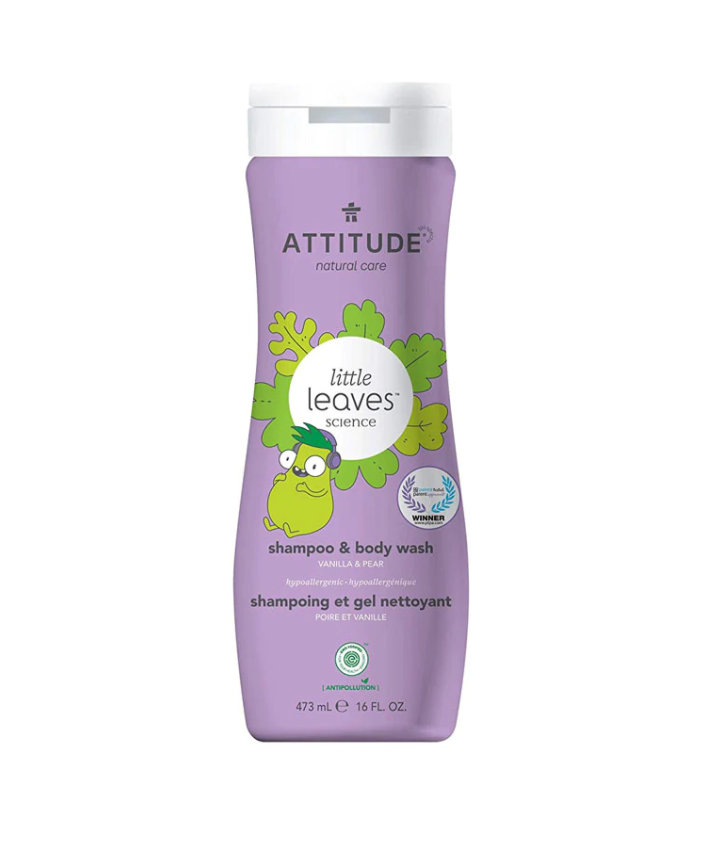 Attitude Shampoo y Gel de Baño Vainilla Pera 240 ml