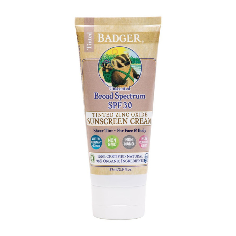 Badger Sunscreen Tinted SPF 30 87 ml