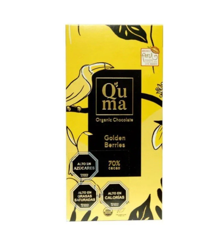Quma Chocolate 70% Golden Berries 70 gr