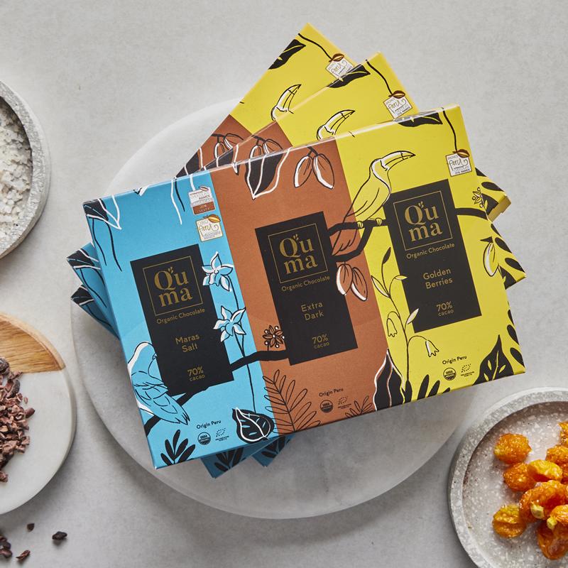 Quma Chocolate 70% 60 gr Pack 3 Und