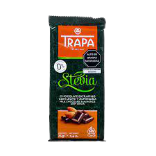 Trapa Chocolate Almendras con Stevia 75 gr