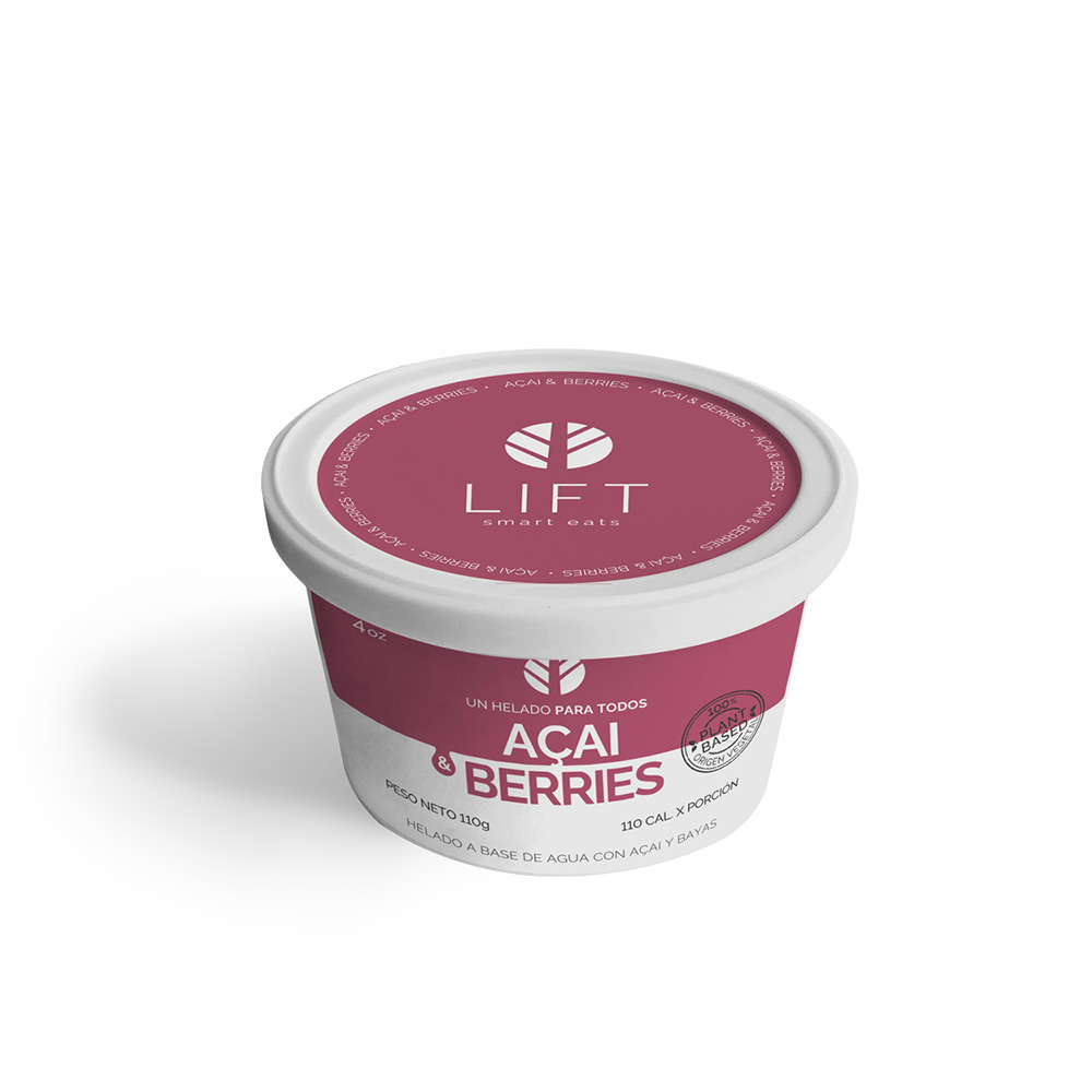 Lift Helado Acai & Berries 4 oz