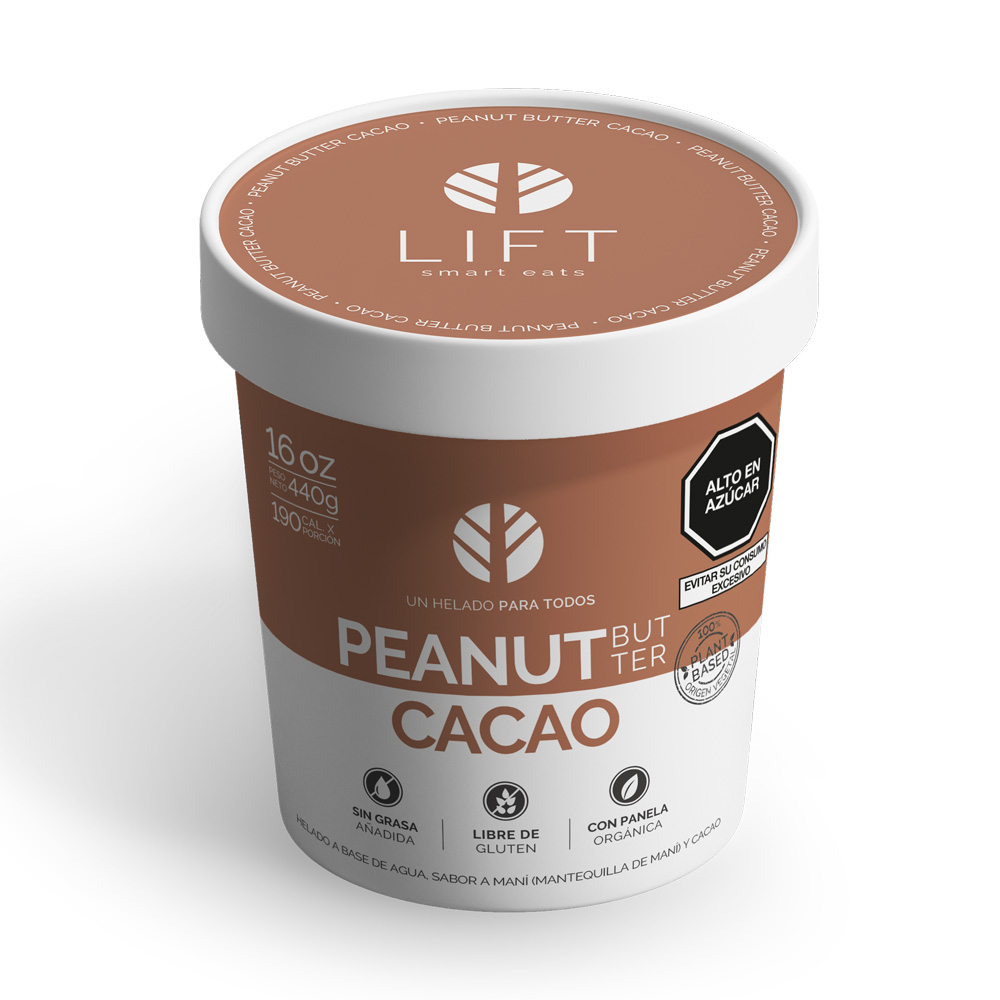 Lift Helado Peanut Butter & Cacao 16 oz