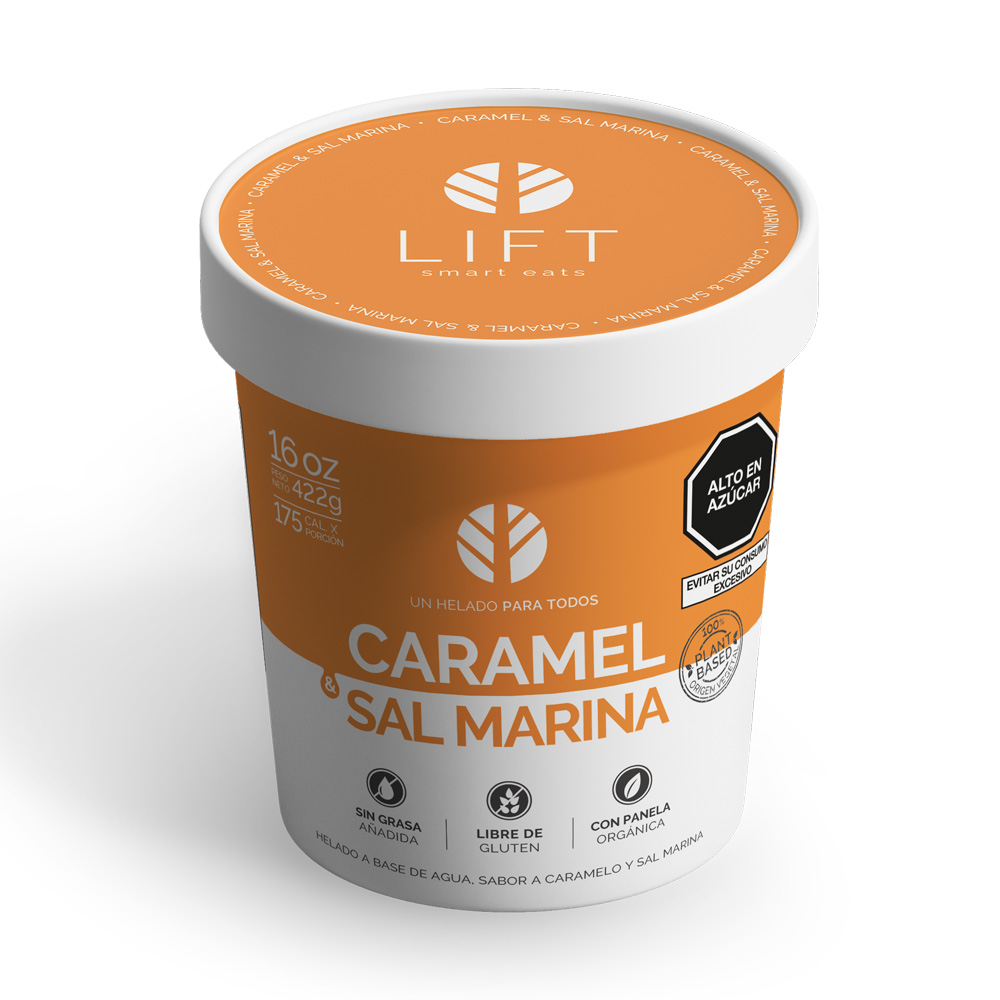 Lift Helado Caramel & Sal Marina 16 oz