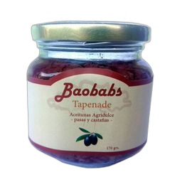 Baobabs Tapenade De Aceitunas Pasas Castaña 170 gr