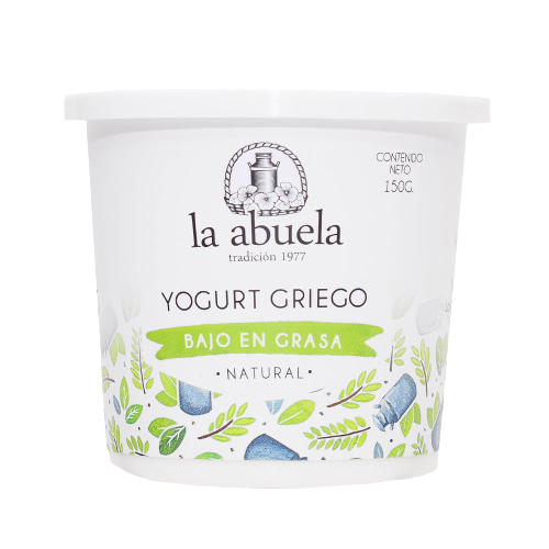 La Abuela Yogurt Griego Bajo Grasa Natural 150 gr
