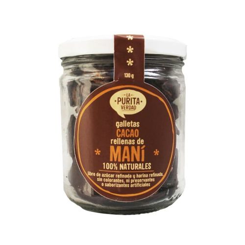 La Purita Galletas Mani Chocolate Frasco 210 gr