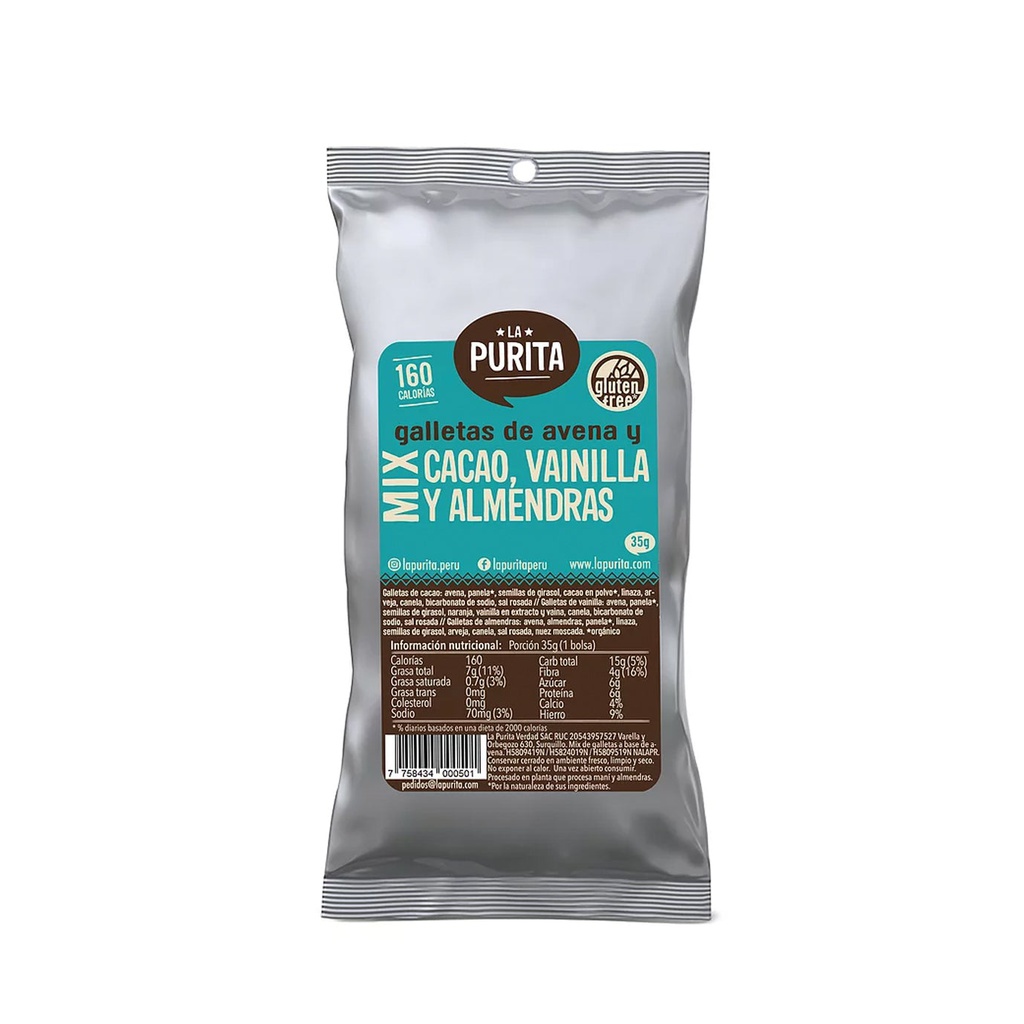 La Purita Galletas Mix Bolsa 35 gr