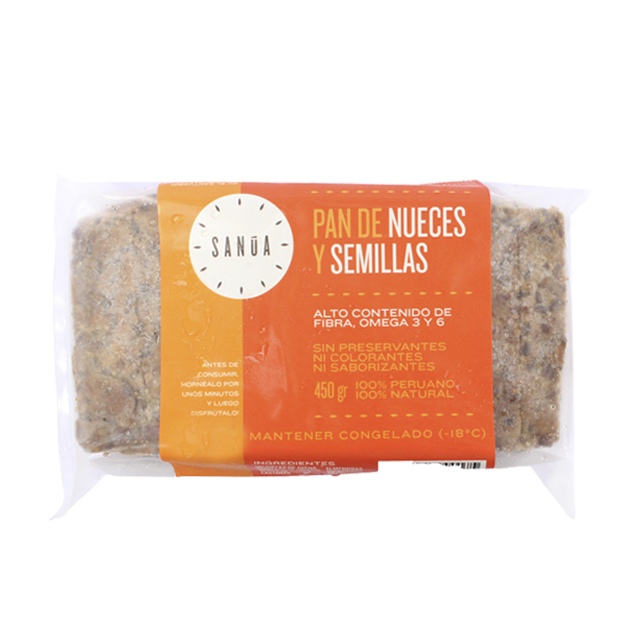 Sanua Pan con Nueces y Semillas 430 gr
