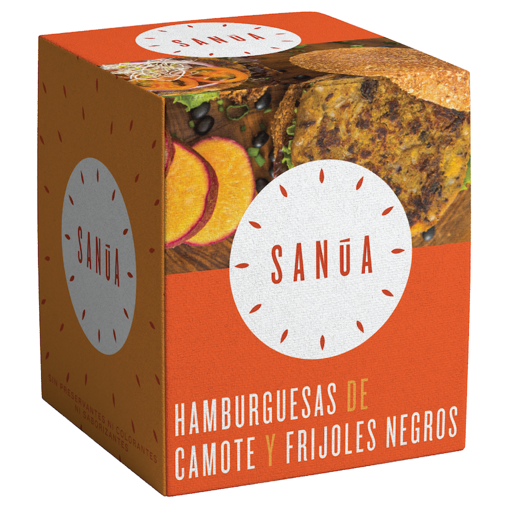 Sanua Hamburguesa Camote Frijol Negro 5 Und