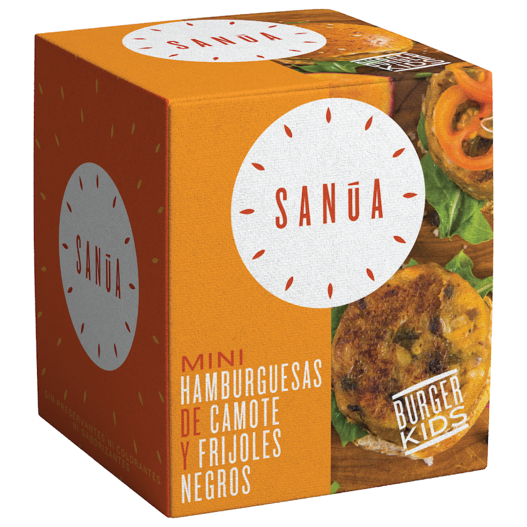 Sanua Hamburguesa Camote Frijol Negro 10 Und