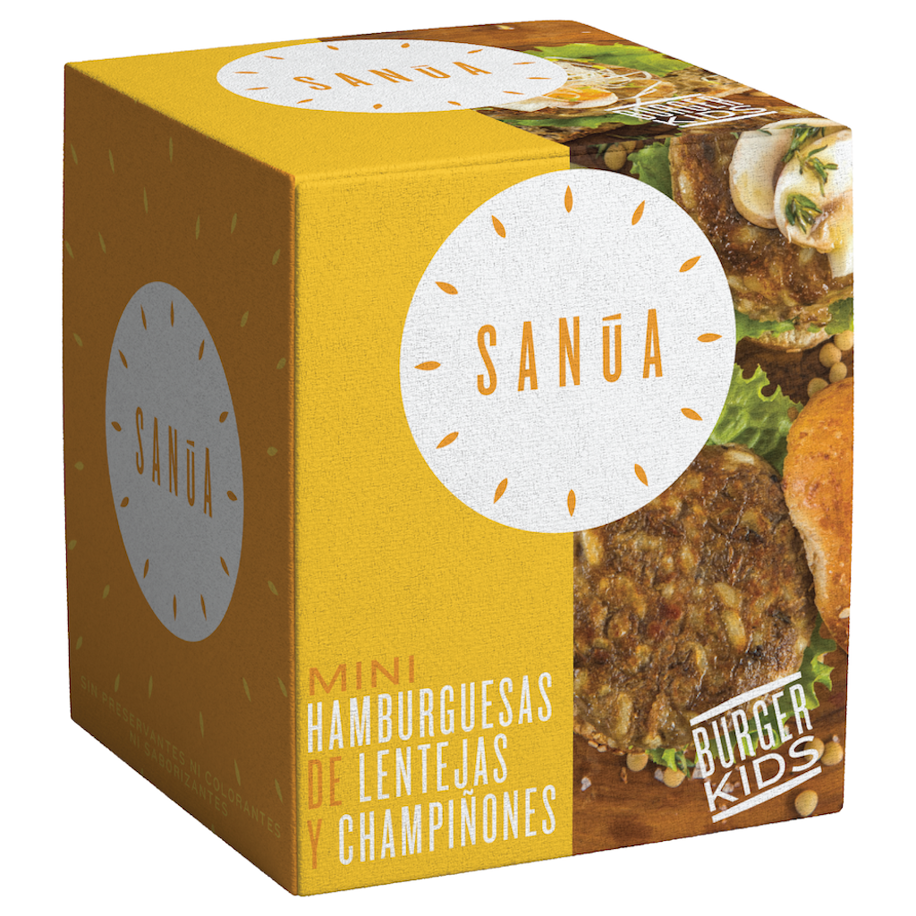 Sanua Hamburguesa Lenteja Champiñon 10 Und