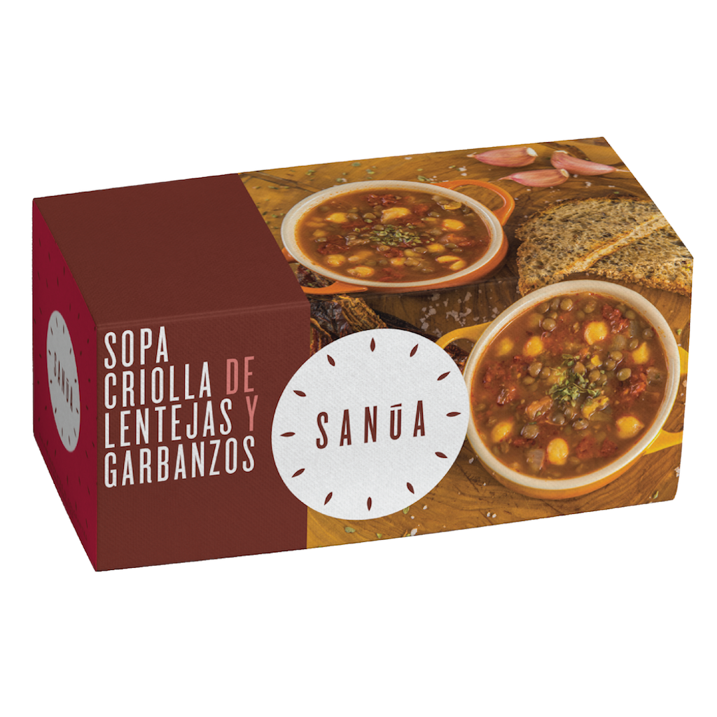 Sanua Sopa Criolla de Lentejas y Garbanzos 480 gr