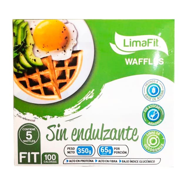LimaFit Waffles Sin Endulzante Caja 350 gr