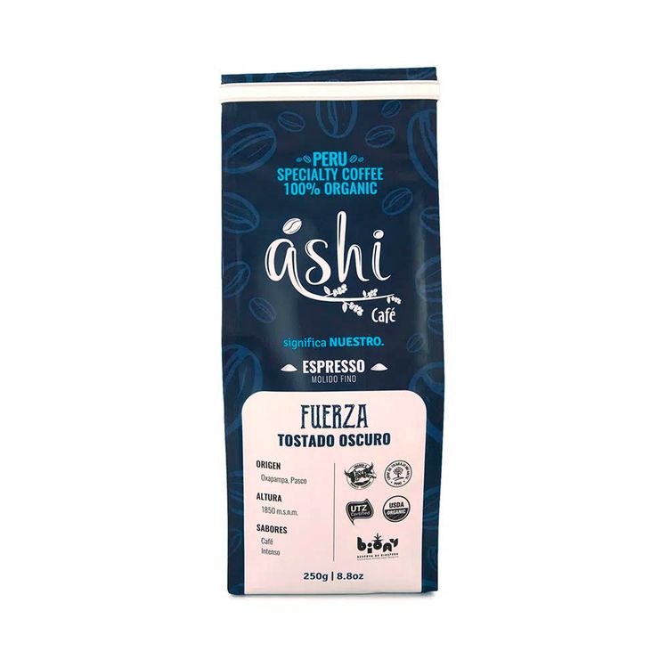 Ashi Café Fuerza Espresso Molido 250 gr