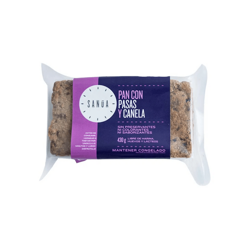 Sanua Pan Con Pasas y Canela 430 gr
