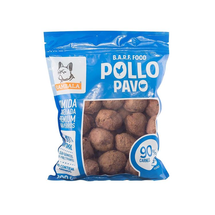 Rambala Barf Food Pollo Pavo 800 gr