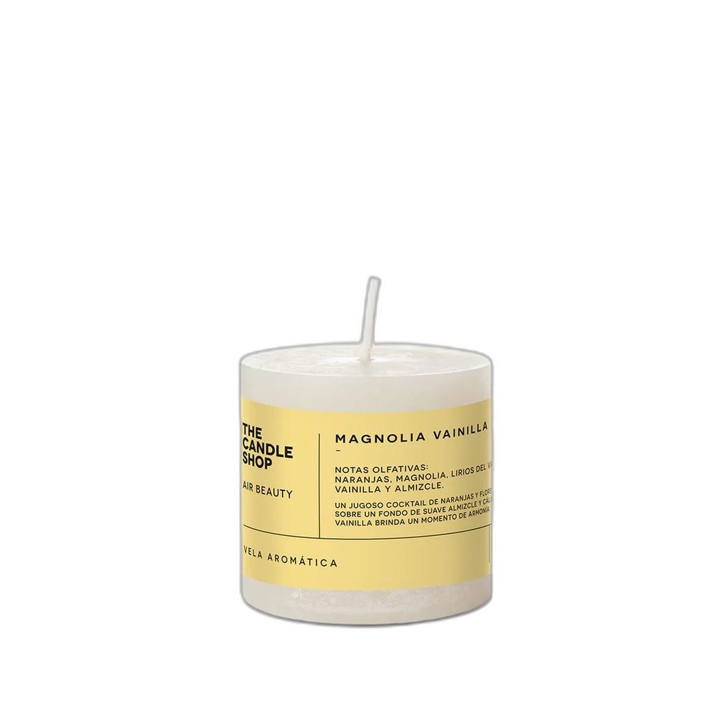The Candle Shop Vela 6x6 Magnolia Vainilla