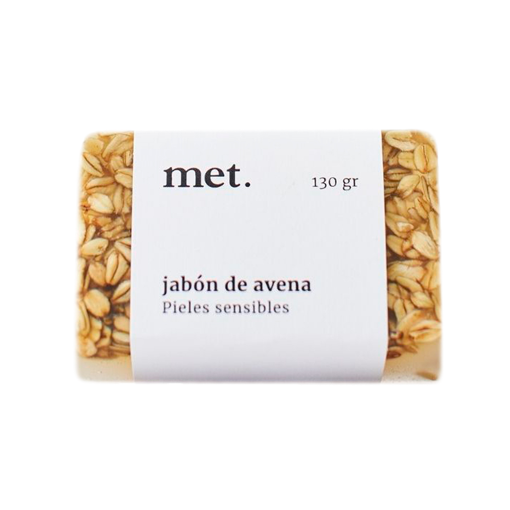 Met Jabon Hidratante Exfoliante de Avena 130 gr