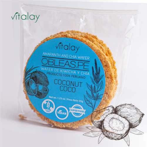 Vitalay Obleas de Coco 35 gr