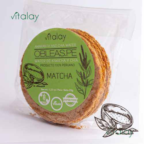 Vitalay Obleas de Matcha 35 gr