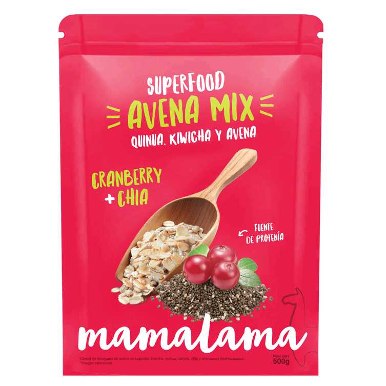 Mamalama Avena Superfood Cranberry Chia 500 gr
