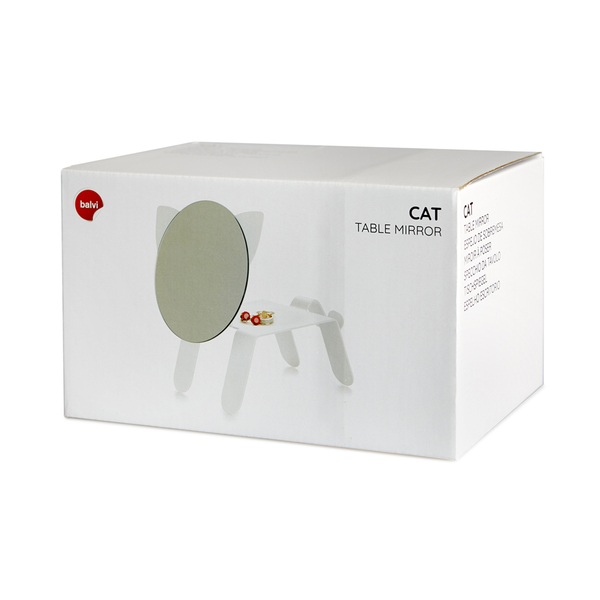 Balvi Espejo Sobre Mesa Cat Blanco
