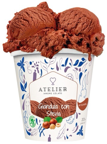 Atelier Gelato Gianduia Stevia 1 Lt