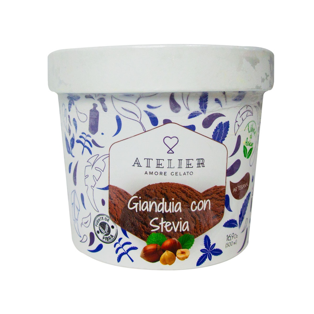 Atelier Gelato Stevia Gianduia 500 ml