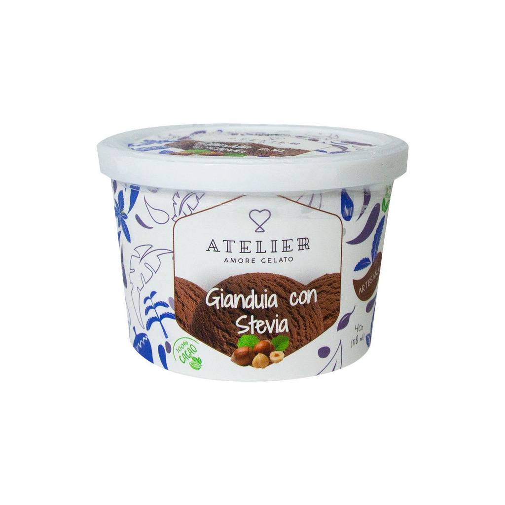 Atelier Gelato Stevia Gianduia 118 ml