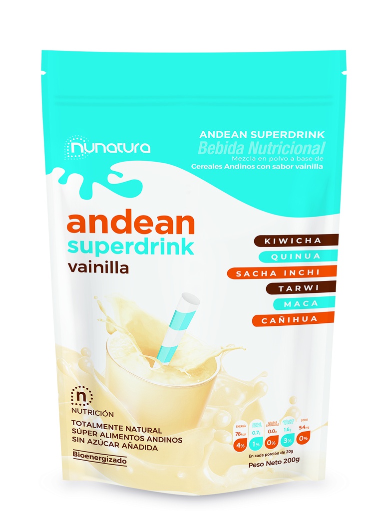 Andean Superdrink Vainilla 200 gr