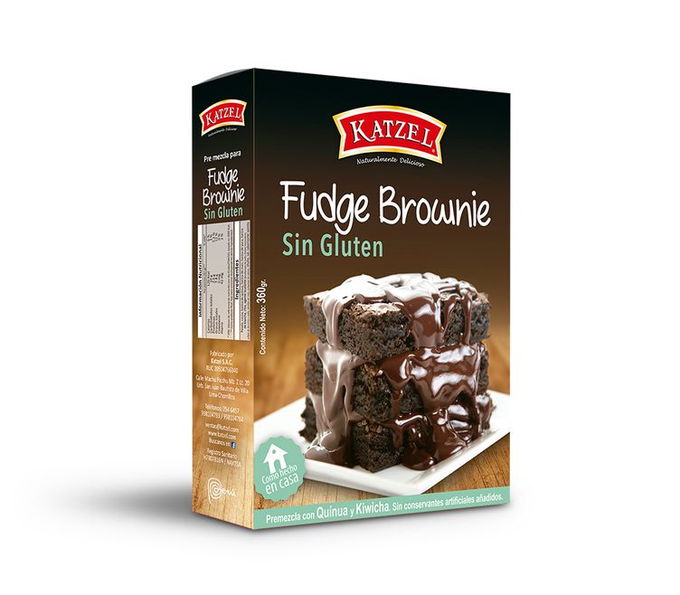 Katzel Fudge Brownie Sin Gluten 360 gr