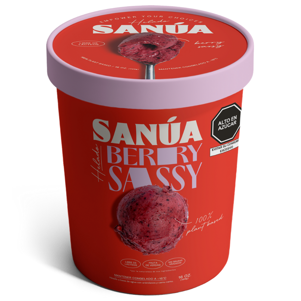 Sanua Helado Arandanos 16 oz