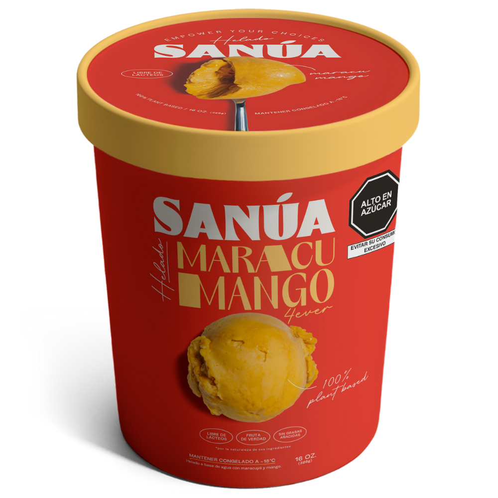 Sanua Helado Maracuya Mango 16 oz