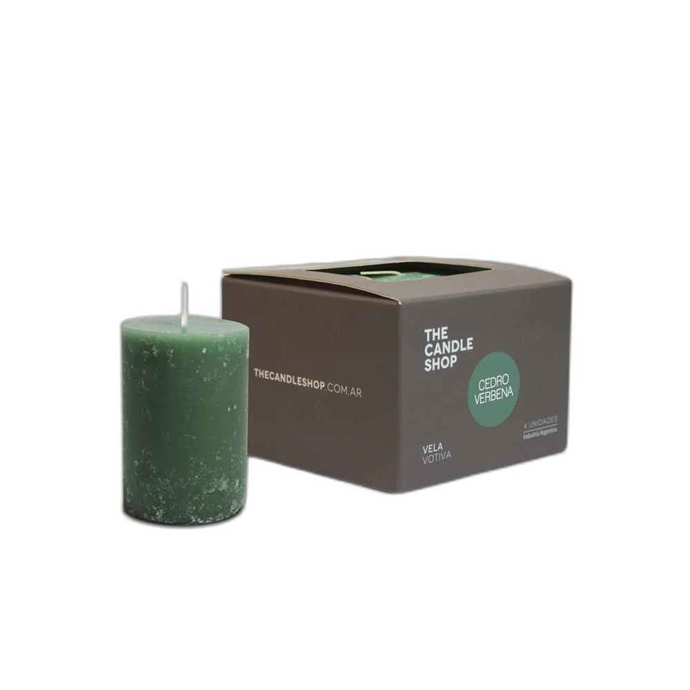 The Candle Shop Vela Votiva Cedro Verbena