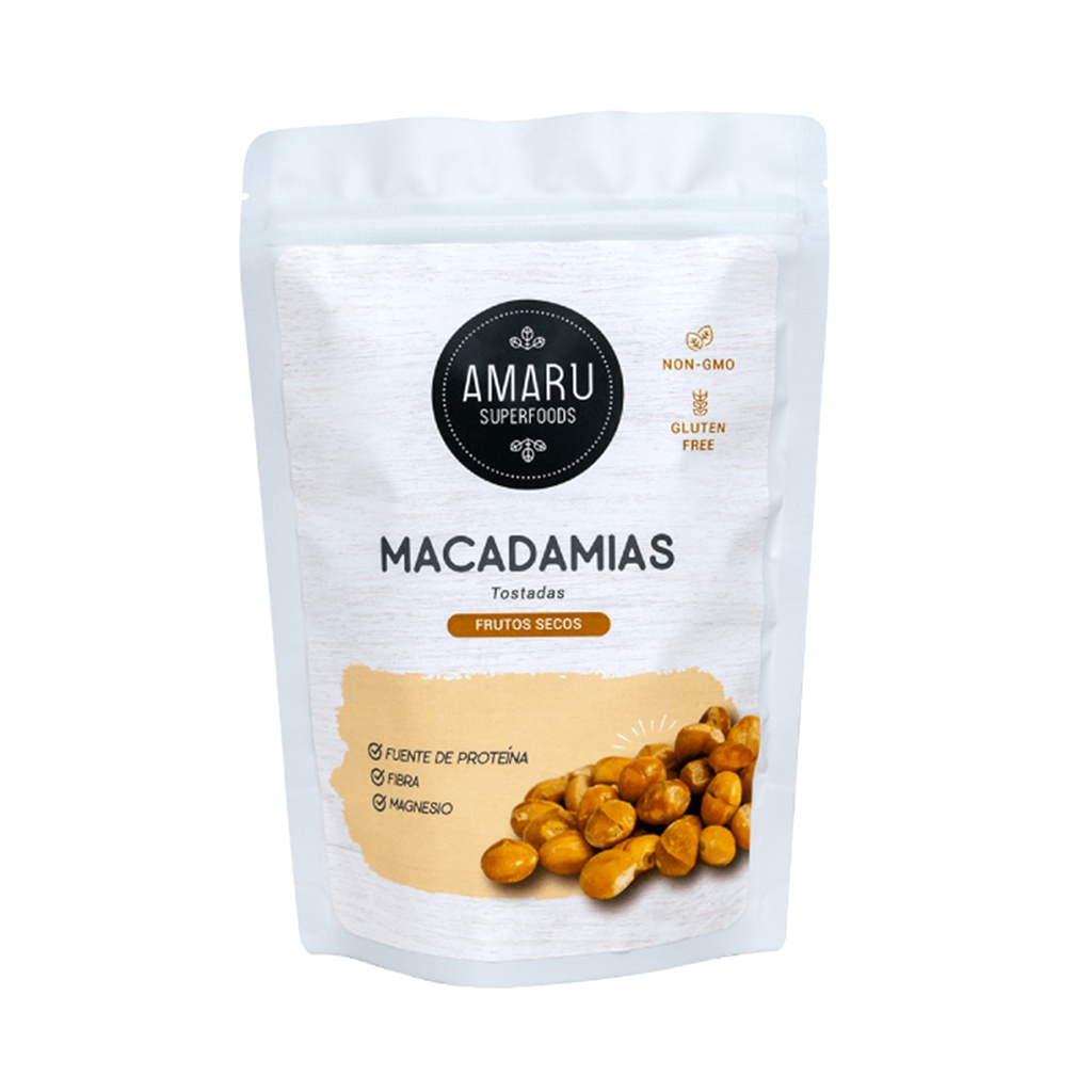 Amaru Macadamias Tostadas 120 gr