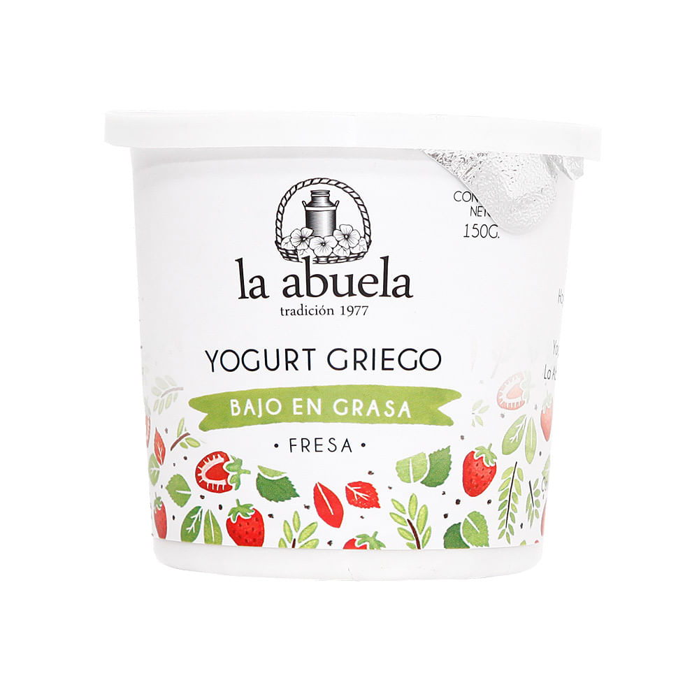 La Abuela Yogurt Griego Bajo Grasa Fresa 150 gr