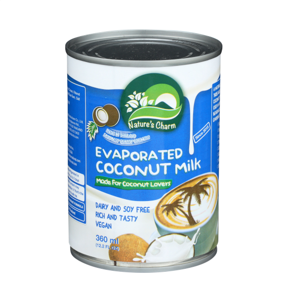 Natures Charm Leche Evaporada Coco 360 ml