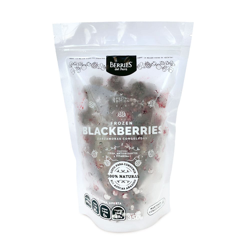 Berries Del Peru Zarzamoras Congeladas 350 gr