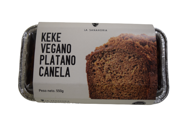 La Sanahoria Keke Vegano Platano Canela 550 gr