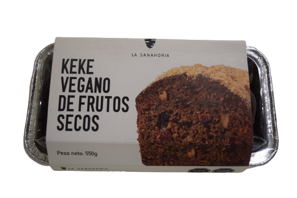 La Sanahoria Keke Vegano Frutos Secos 550 gr